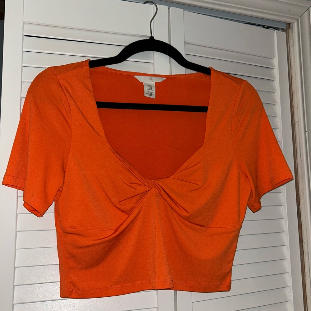 H&M Orange Crop Top